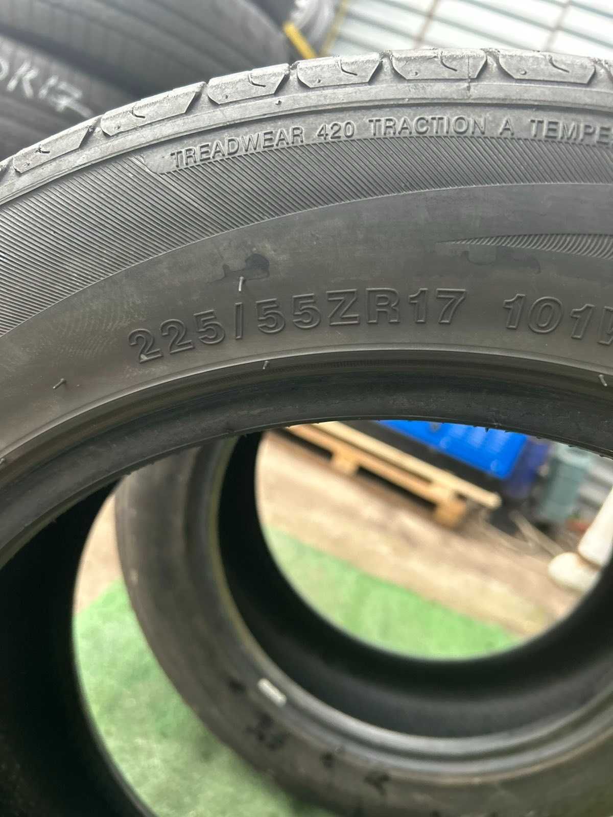 Fortuna 225/55r17  Резина шини б\у склад оригінал літо