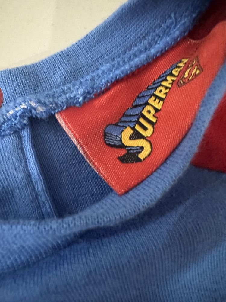 Śpioszki SUPERMAN bawełniane znak SUPERMANA