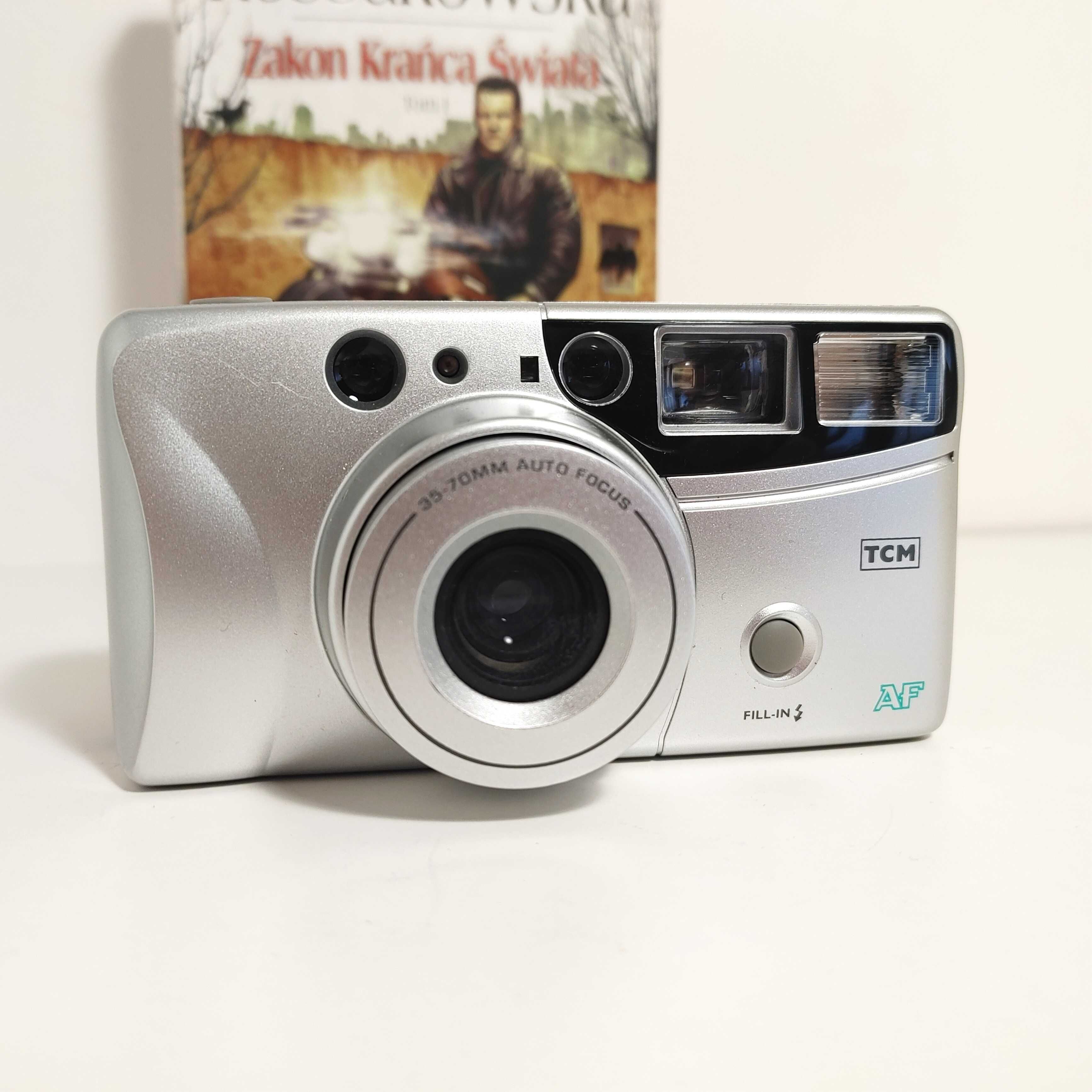 Kompaktowy analogowy aparat  fotograficzny Autofocus Zoom 35-70 mm TCM