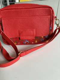 Zuzia Górska POCKET MIDI FLIRT + red folk nubuck