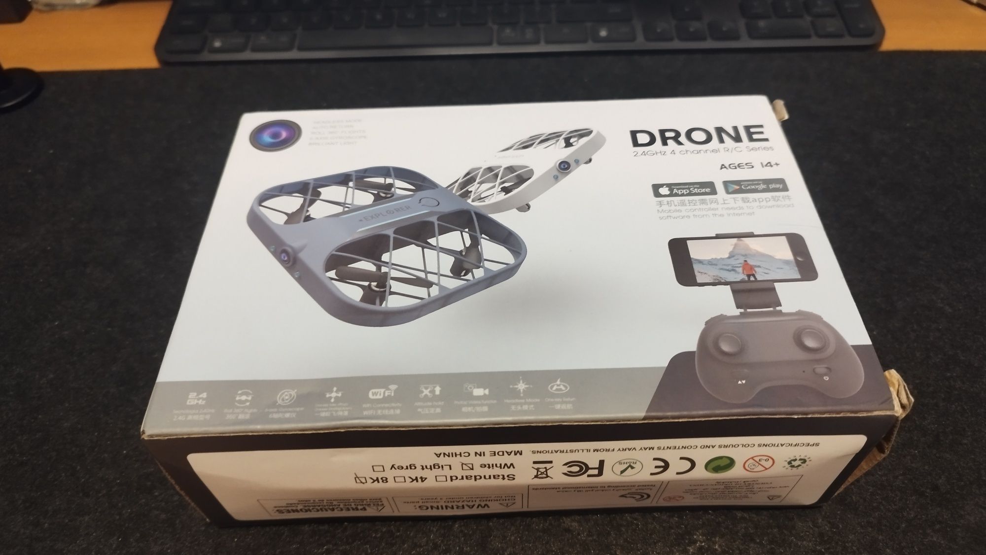 Mini dron z kamerą - jak nowy