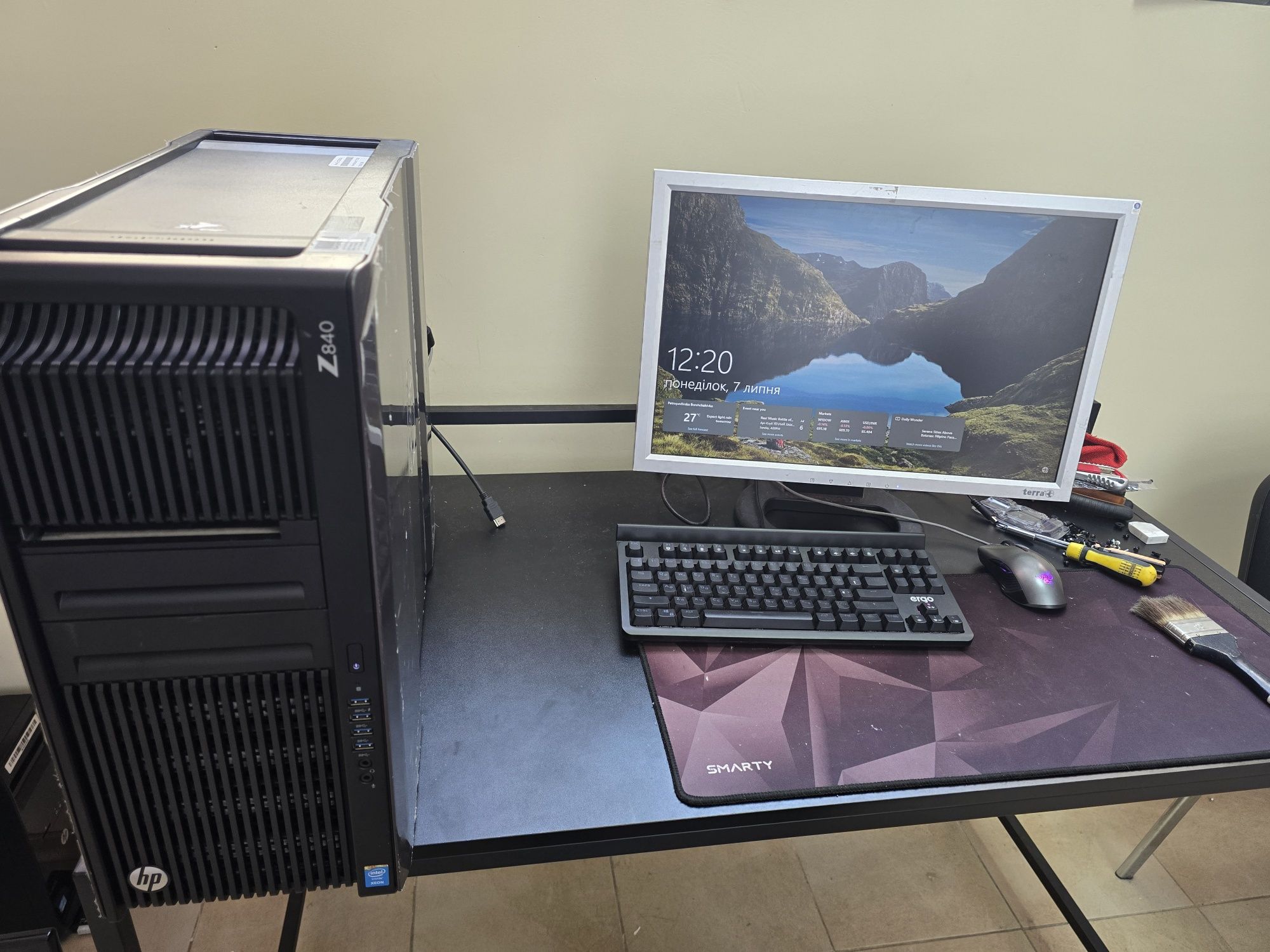 Сервер HP Z840 два процесора E5 2698v3  64 gb ddr4 Nvidia