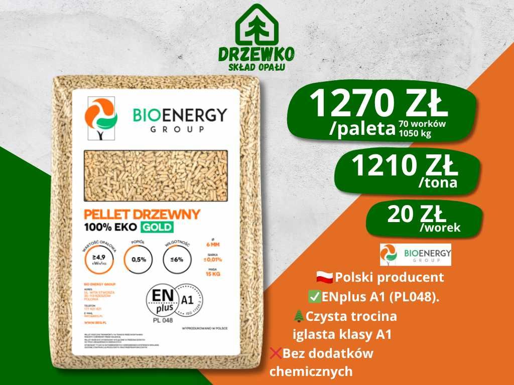 Pellet GOLD | Dostawa | Pellet Iglasty 6mm | Certyfikat