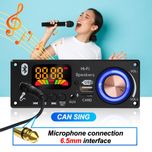 Декодер мр3, Bluetooth 5.1 FM радио, usb, плеер аудио, 12 V, микрофон