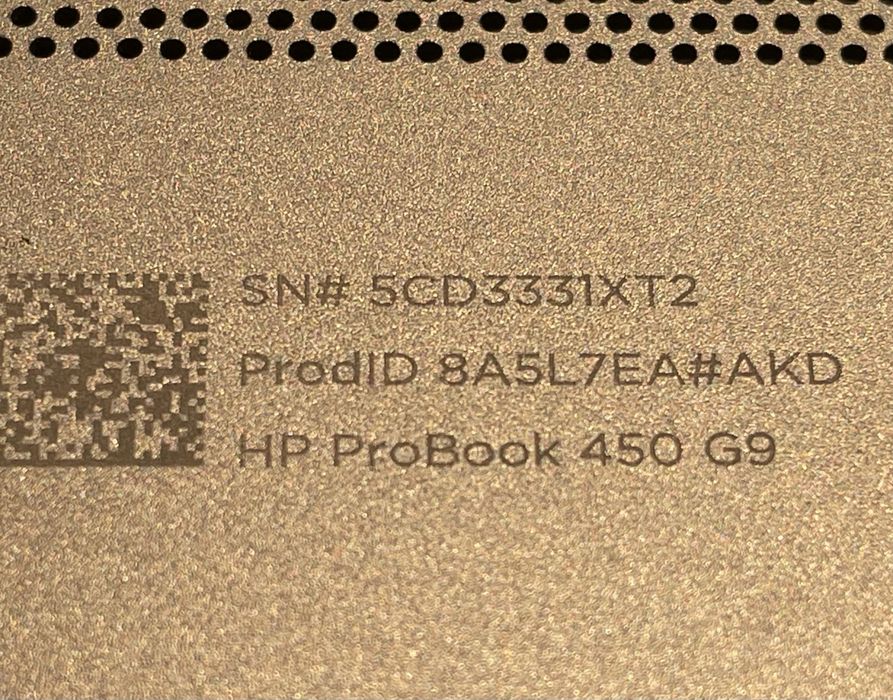 JAK NOWY! Laptop HP ProBook 450 G9 intel i7 1255u/16gb RAM/500gb SSD