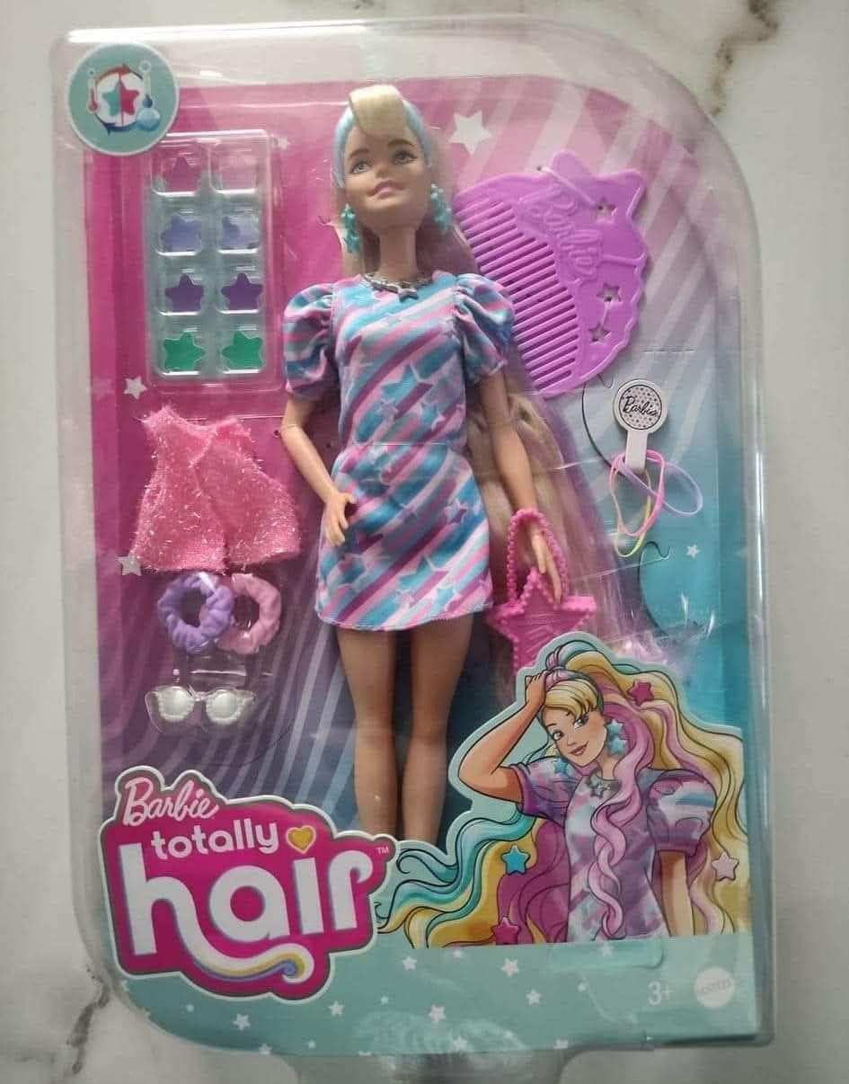 Barbie lalka TOTALLY HAIR fryzura, dodatki