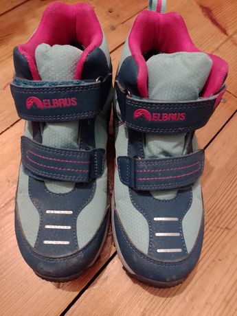 Buty górskie Elbrus dla dziewczynki różowo turkusowe rozmiar 32