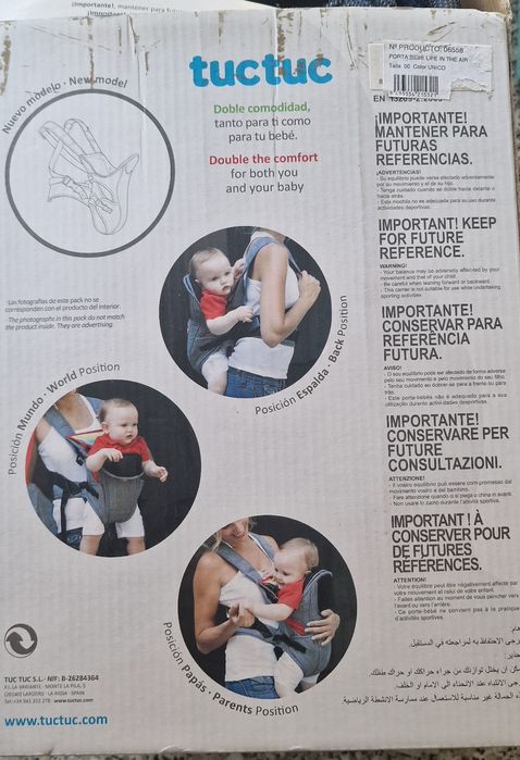 Marsupio Tuc Tuc porta bebês