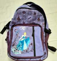 Plecak szkolny fioletowy z księżniczka do szkoły Disney