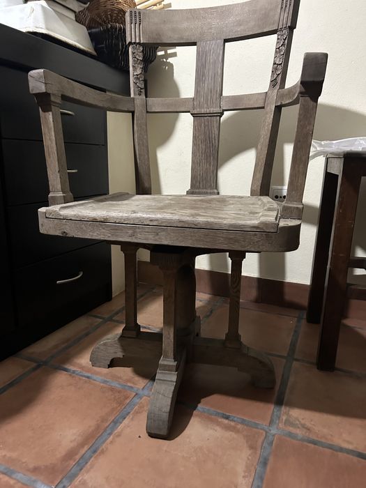 Cadeira vintage escritorio barbearia