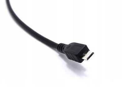 Kabel USB na Micro USB Typ B do ładowania czarny 2m