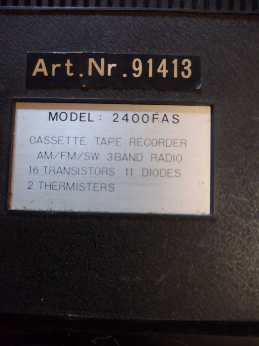 Radiomagnetofon trustcorder model 2400 FAS
