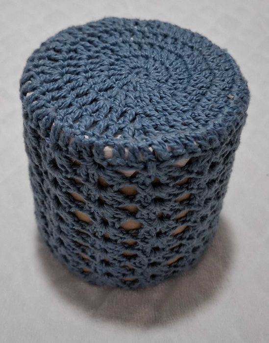 Pojemnik na długopisy, kredki, 9x8,5cm, praca plastyczna (Handmade)