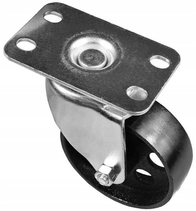 Колесо з поворотним кронштейном із майданчиком для крана 2т 75мм