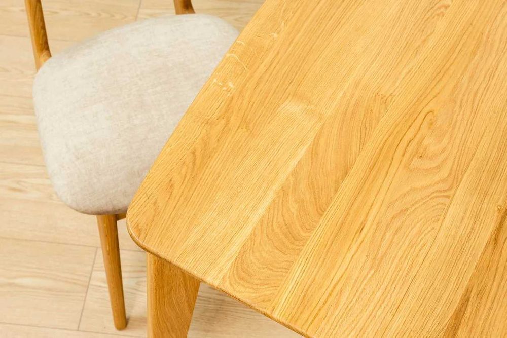 Stół dębowy Astor z rozkładanym blatem, drewniany stół, od ręki, Rabat