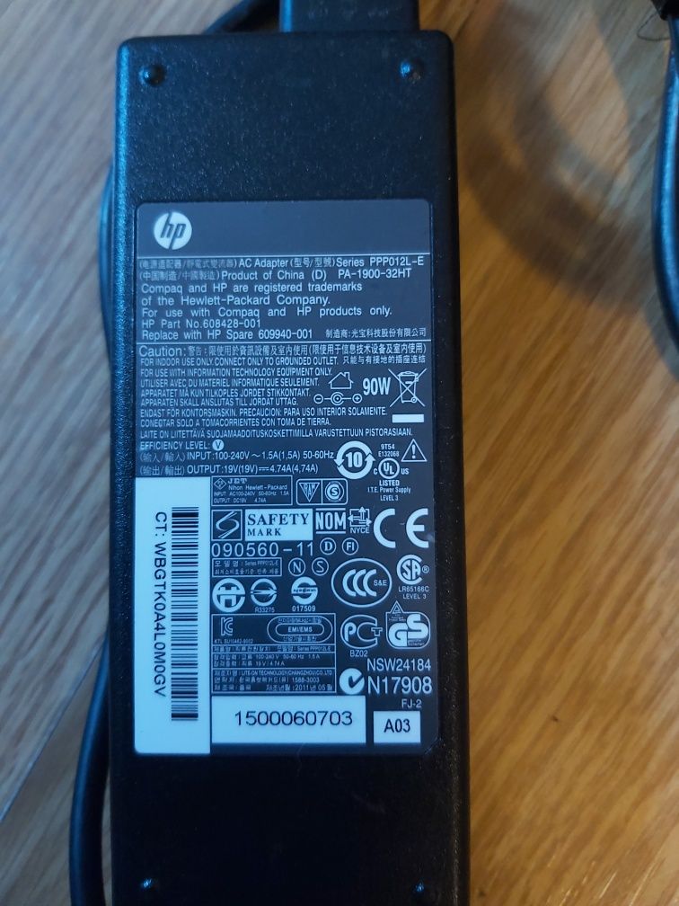 Zasilacz HP z niebieska końcówka 45 W do HP, Compaq mam też inne