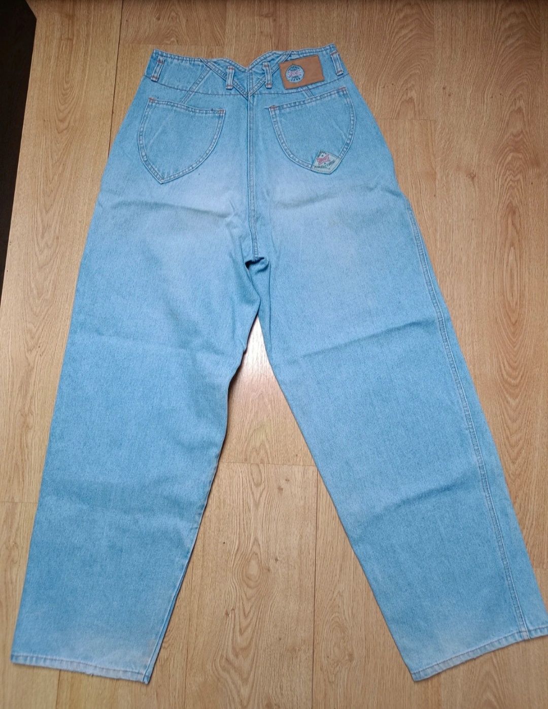 Vintage trade superifle mark denim jeansy proste szerokie 36 S