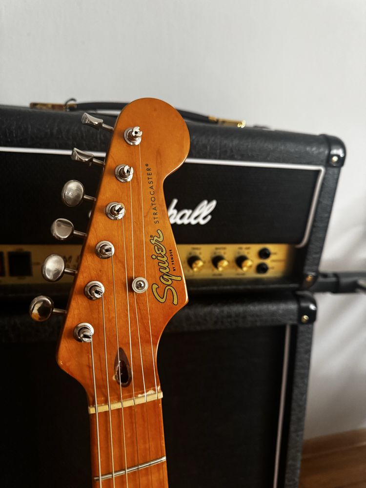Squier stratocaster classic vibe cv 50’ fsr fiesta red gitara fender