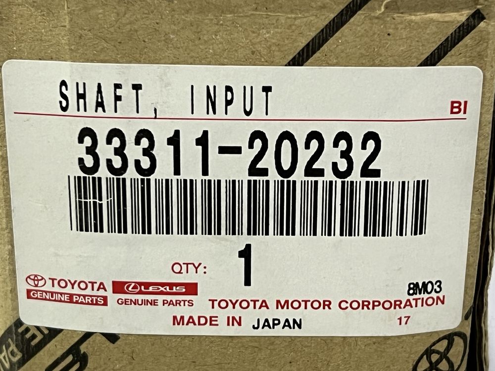 Первинний вал 3331120232 Toyota