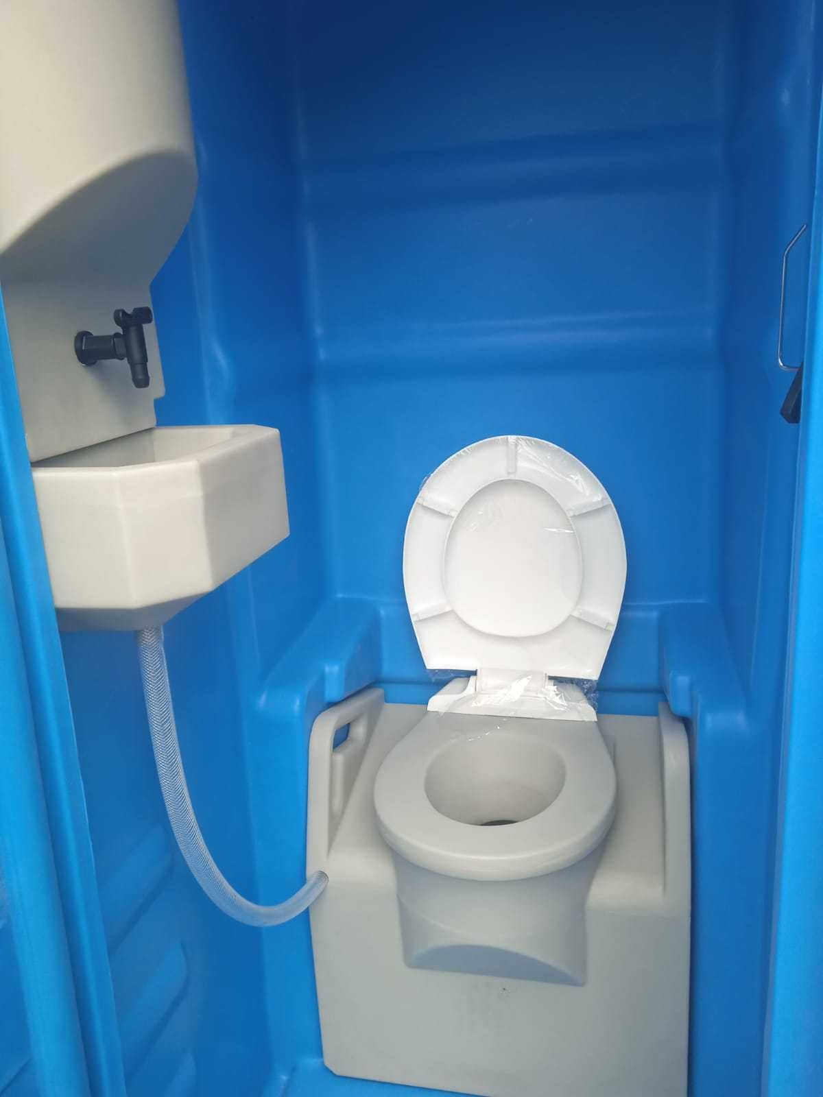 WC Portátil Cabine Química Casa de Banho Móvel c/ Lava-mãos