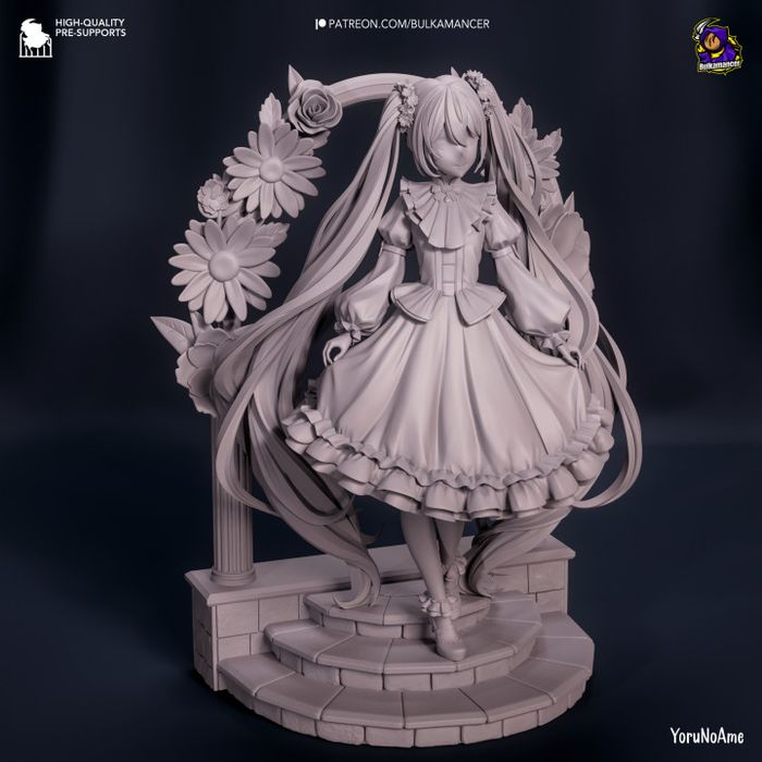 Hatsune Miku - figurka inspirowana wirtualną piosenkarką.