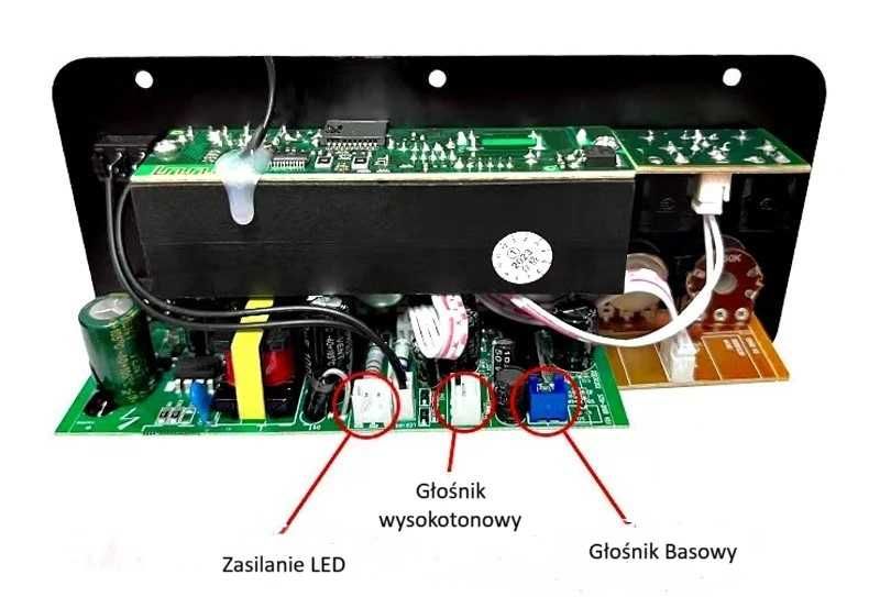 Wzmacniacz Audio D10W płyta 30-120W Bluetooth 2xmikrofon