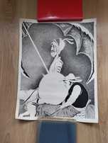 Xilogravura Dom Quixote