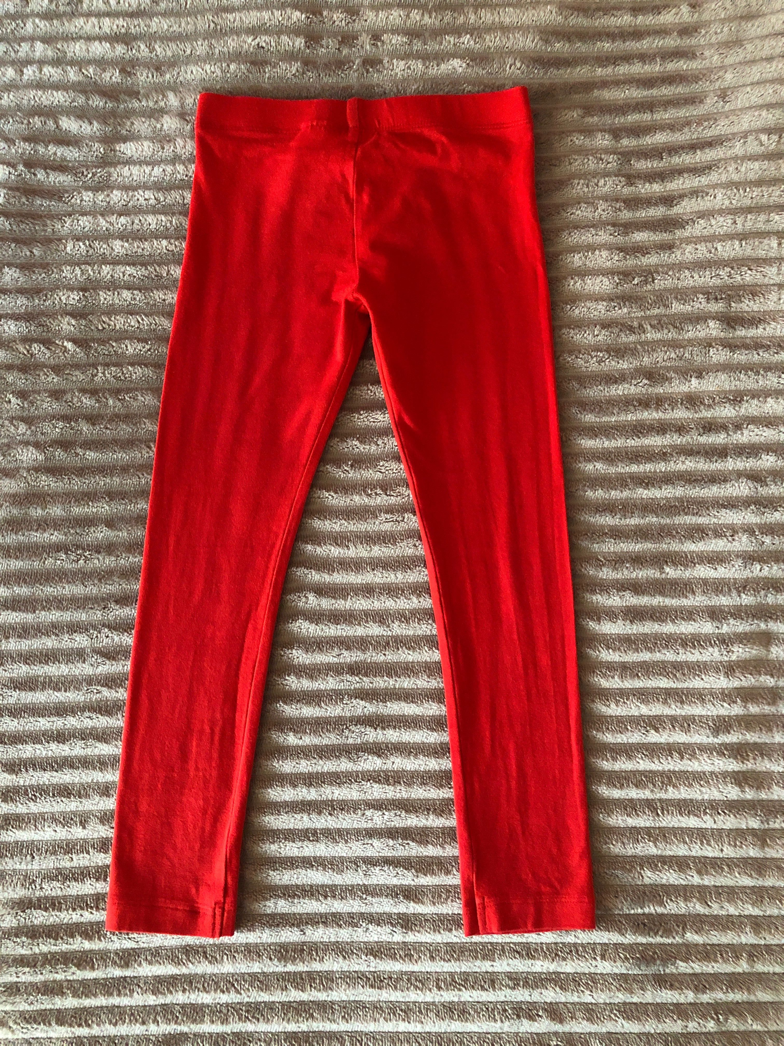 Legginsy czerwone dla dziewczynki, rozmiar 116, Pepco
