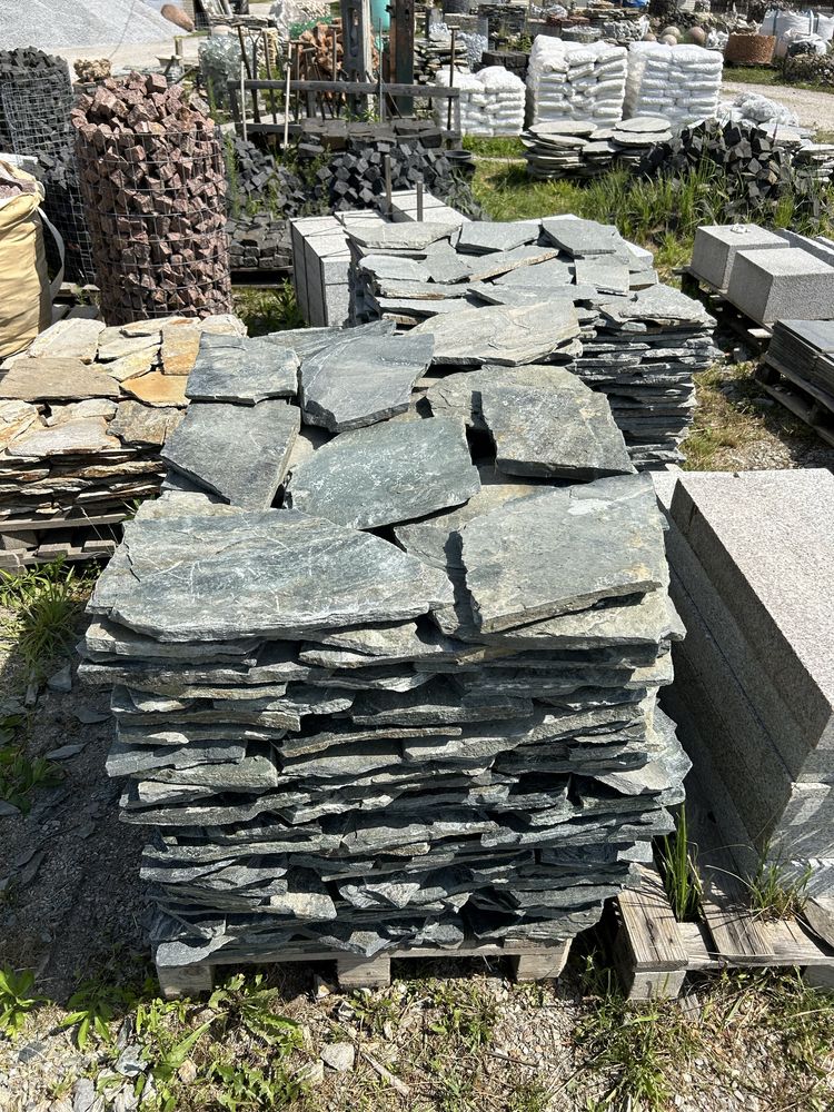 ŁUPEK NATURALNY Kamień Elewacja Okładzina Dzikówka Boniówka Płyty Grys