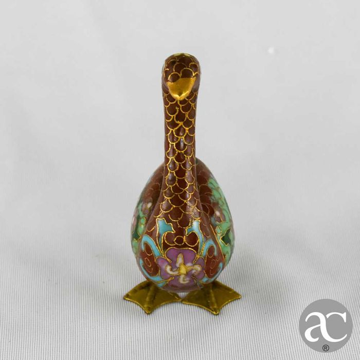 Figura de pato em cloisonné, China, circa 1960 – N2