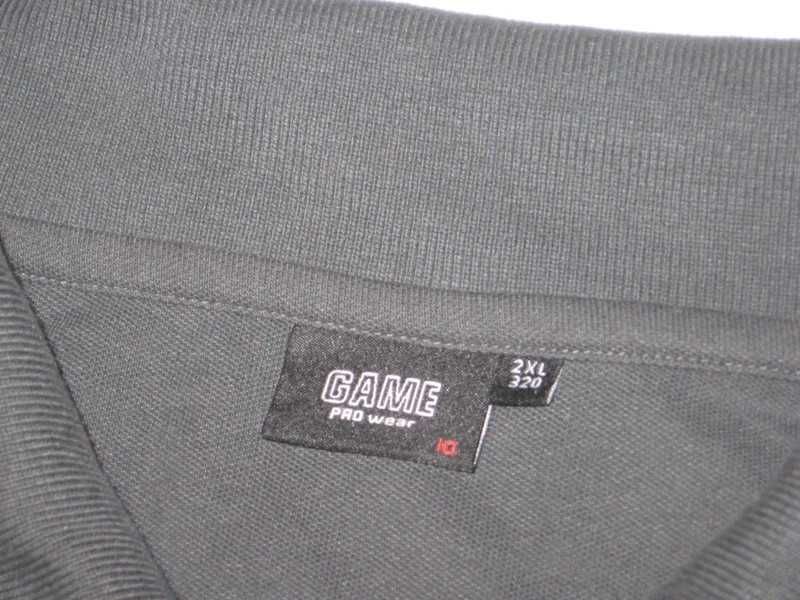 Koszulka polo robocza szara duża xxl 2xl kieszonka haft klata 130cm
