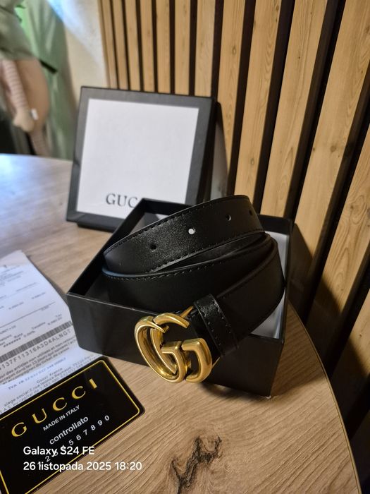 Pasek skórzany Gucci  100 cm