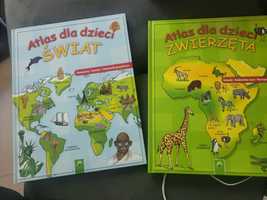 Atlas dla dzieci zwierzęta,  świat  ciekawostki Schwager