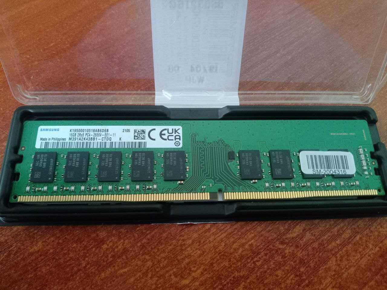 Память серверная 16Gb Samsung DDR4 UDIMM M391A2K43BB1-CTD