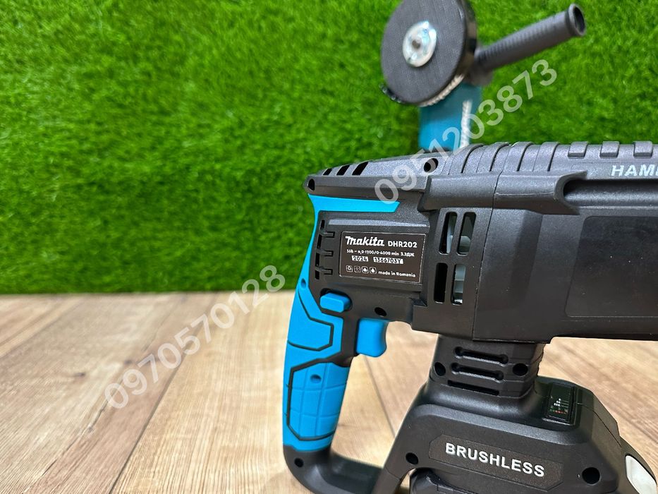 Набор 2/1 Makita Болгарка DGA504BL Перфоратор DHR202 c акб 36V 8Ah