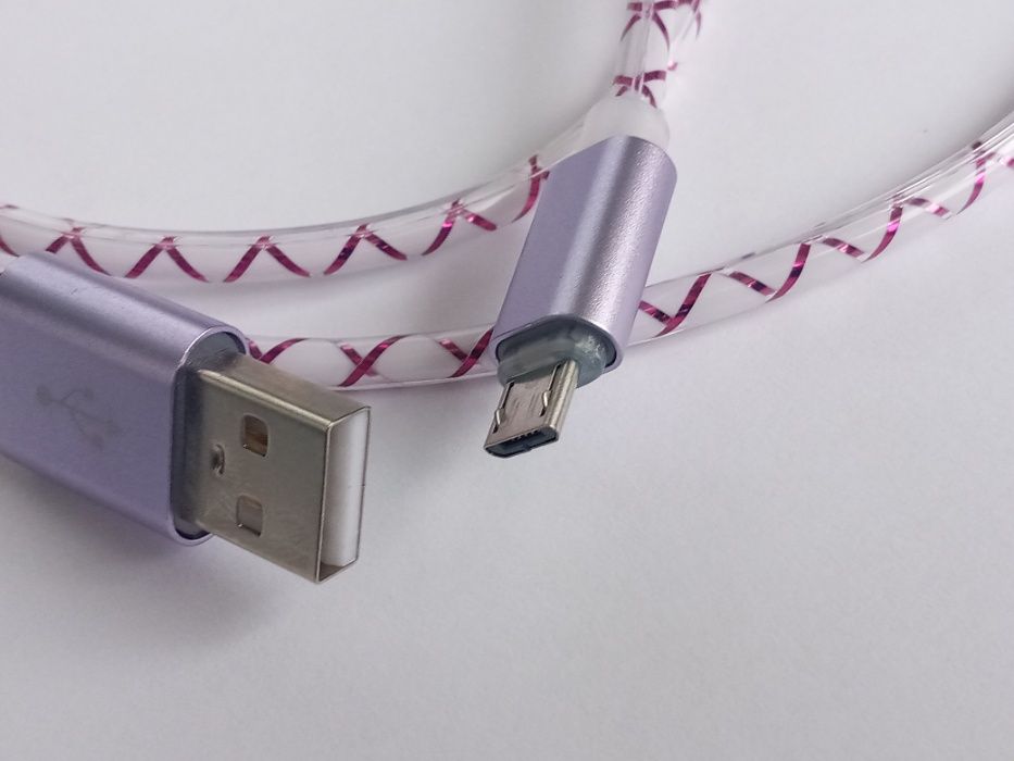 Кабель USB – micro USB светодиодный