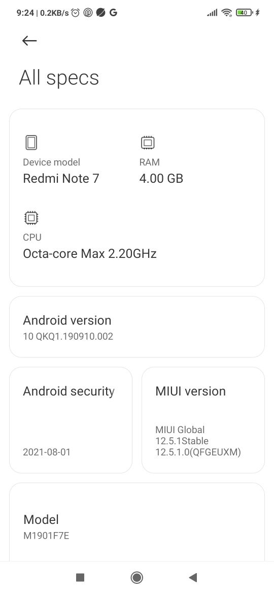 XIAOMI redmi note 7