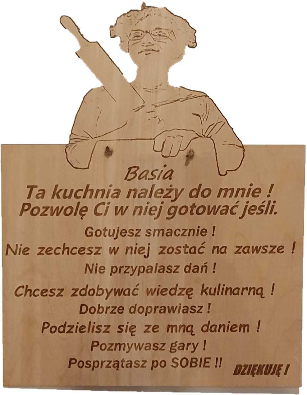 Zasady kuchni imienna tabliczka