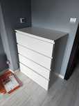 Komoda Ikea Malm biała 4 szuflady