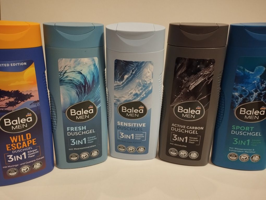 Zestaw żeli balea MEN 5 x 300 ml