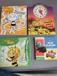Książeczki Pszczółka Maja 3szt, Auta 1szt , Puzzle godziny Łamigłówki.