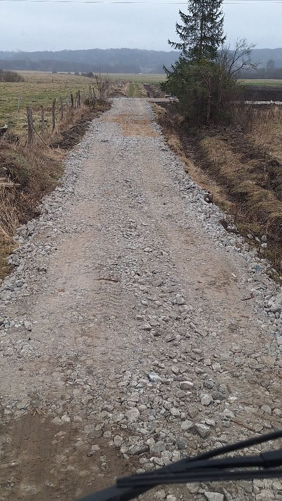 Prace ziemne Transport Kruszywa PiasekWywoz ziemi rębak do gałezi Usłu