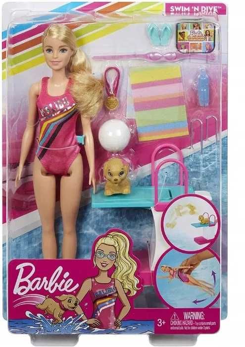 Barbie lalka pływaczka z akcesoriami nowa