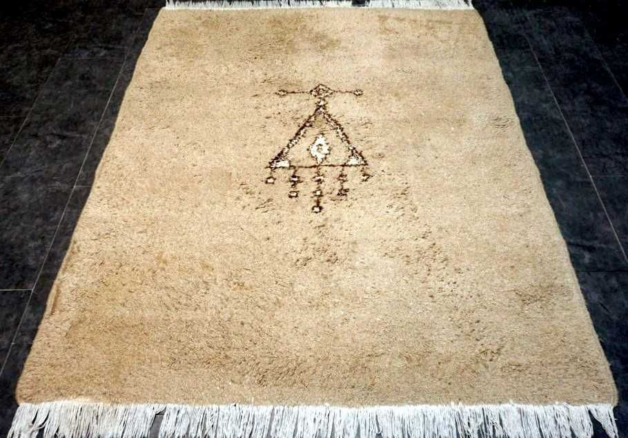 Tapete BERBERE BENI OURAIN (Atlas) em Lã, 215cm x 172cm, muito expesso