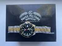 Годинник чоловічий, часы мужские Swiss military watch механіка