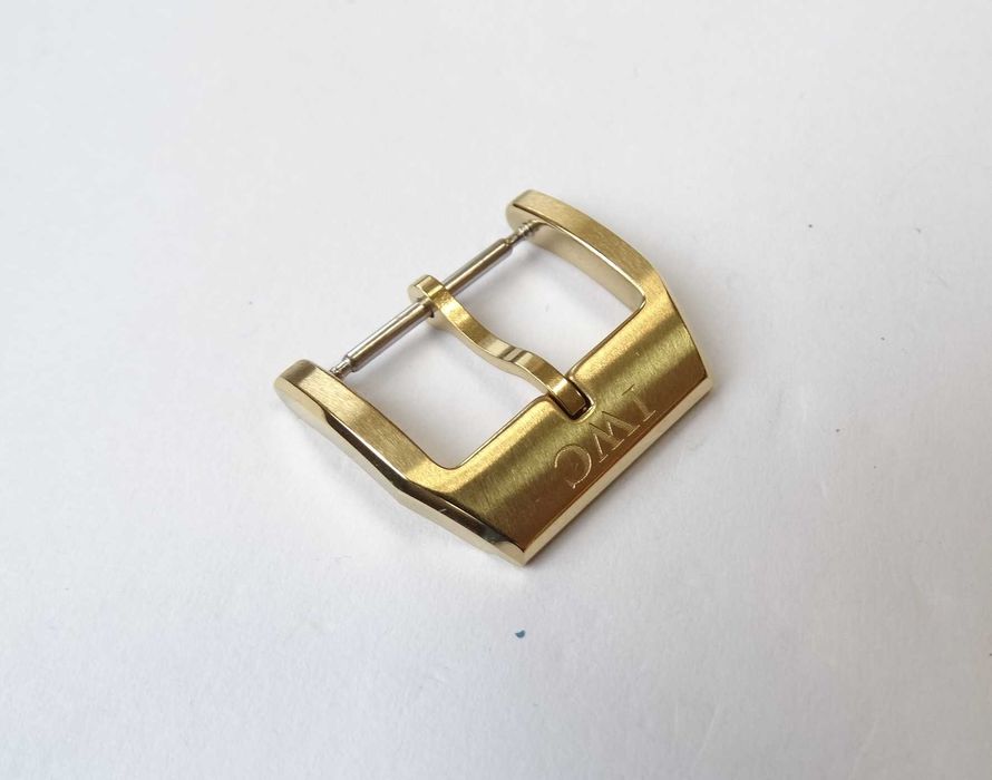 Klamra sprzączka 18mm złota do zegarka IWC Schaffhausen Pilot zapięcie