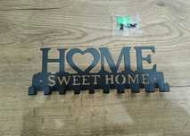 Nowy wieszak na klucze z napisem Home sweet home 10 haczyków