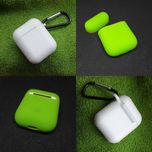 Новые силиконовые чехлы Airpods 1, 2 белый и зелёный