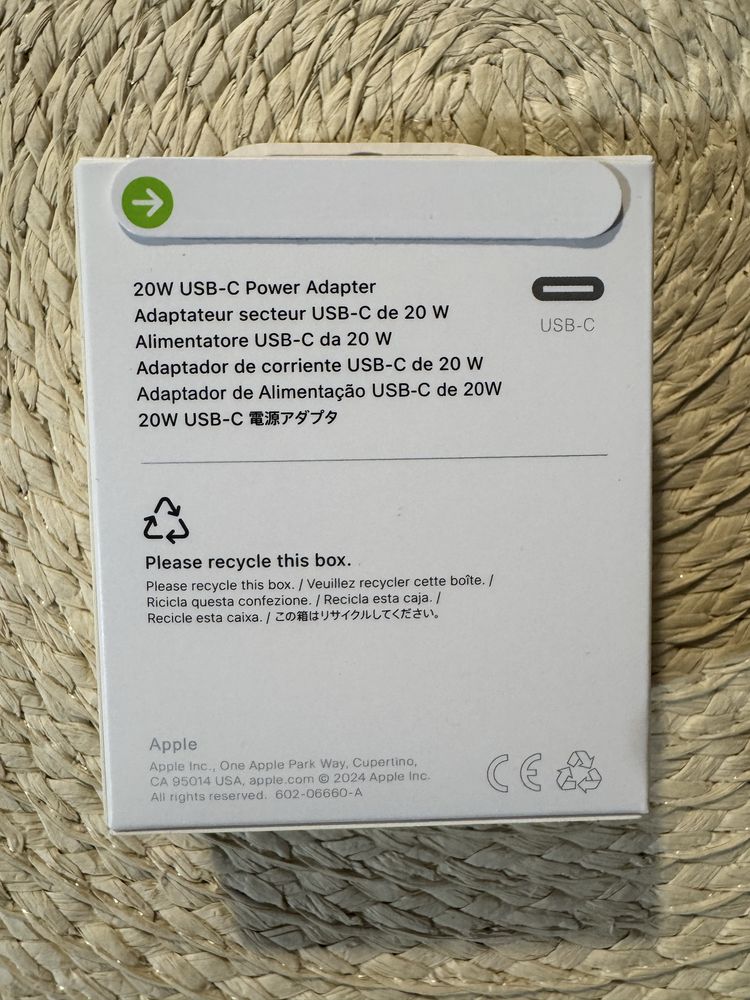 Adapter kostka ladowarka 20w typ C