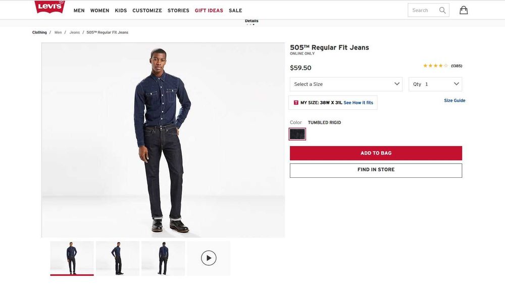 Новые джинсы Levi's 505. Оригинал 100%. Мексика Импорт из США, Размеры